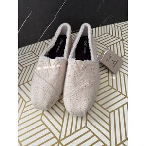 TOMS Women's Alpargata Speckled Twill Faux Shearling | Size 11